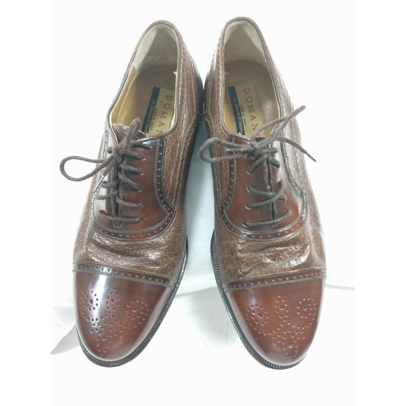 Johnston Murphy Domani Brown Italian Leather 7 M - Picture 4 of 11